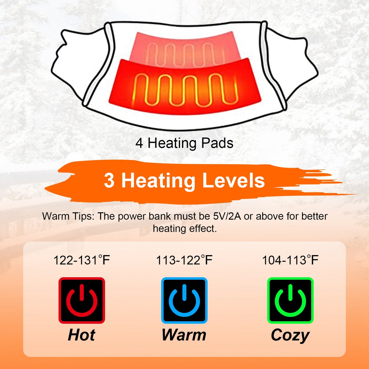 Electric Heated Hand Muff Hand Warmer
