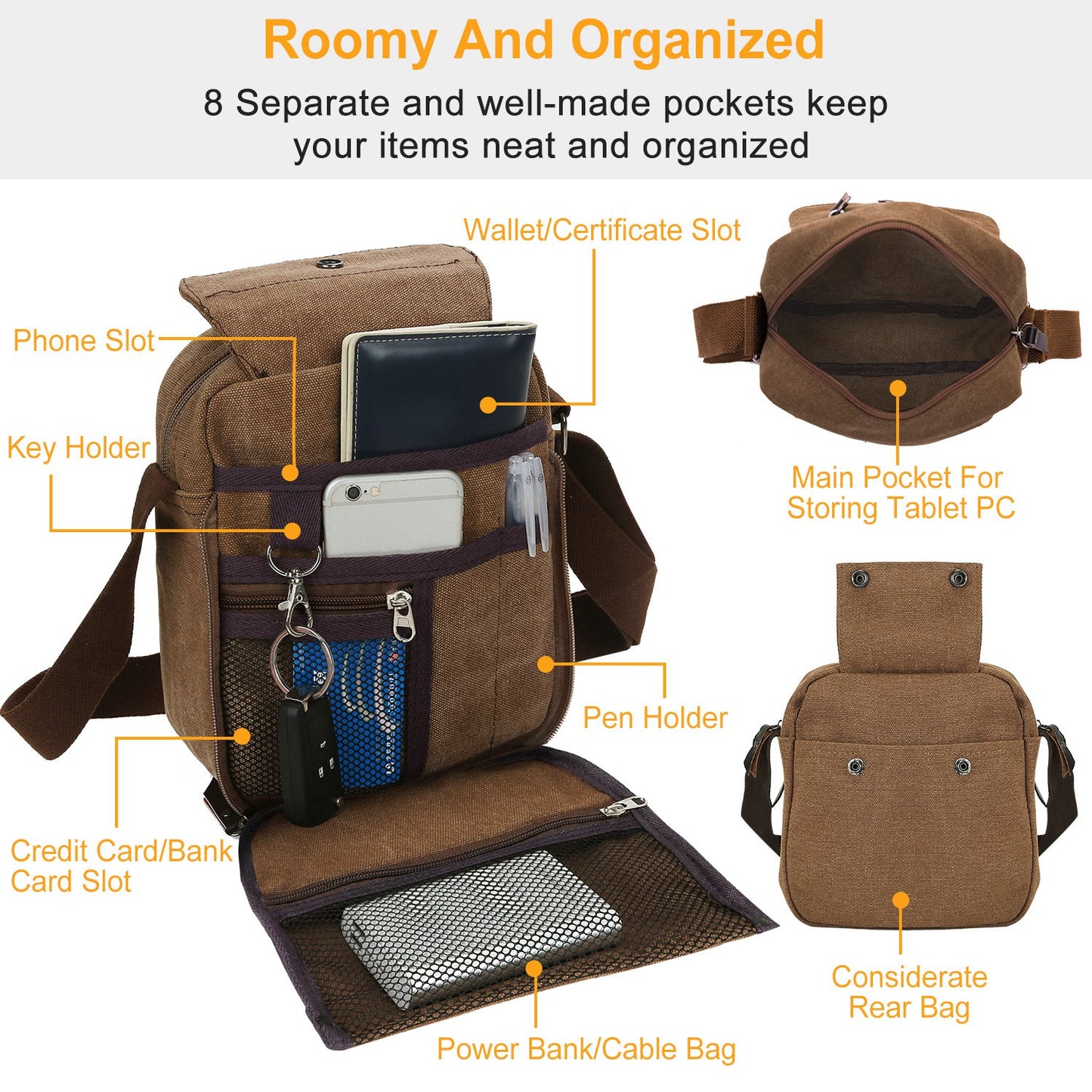Unisex Crossbody Bags Shoulder Bag