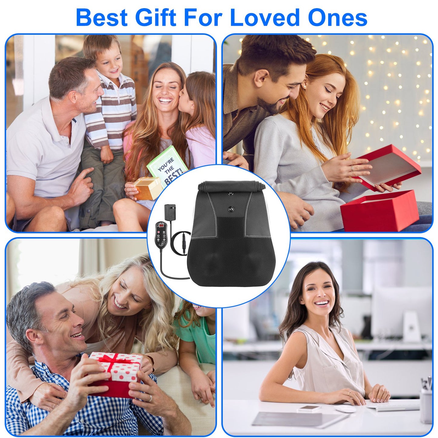 Heated Massage Pillow for Full Body Relief