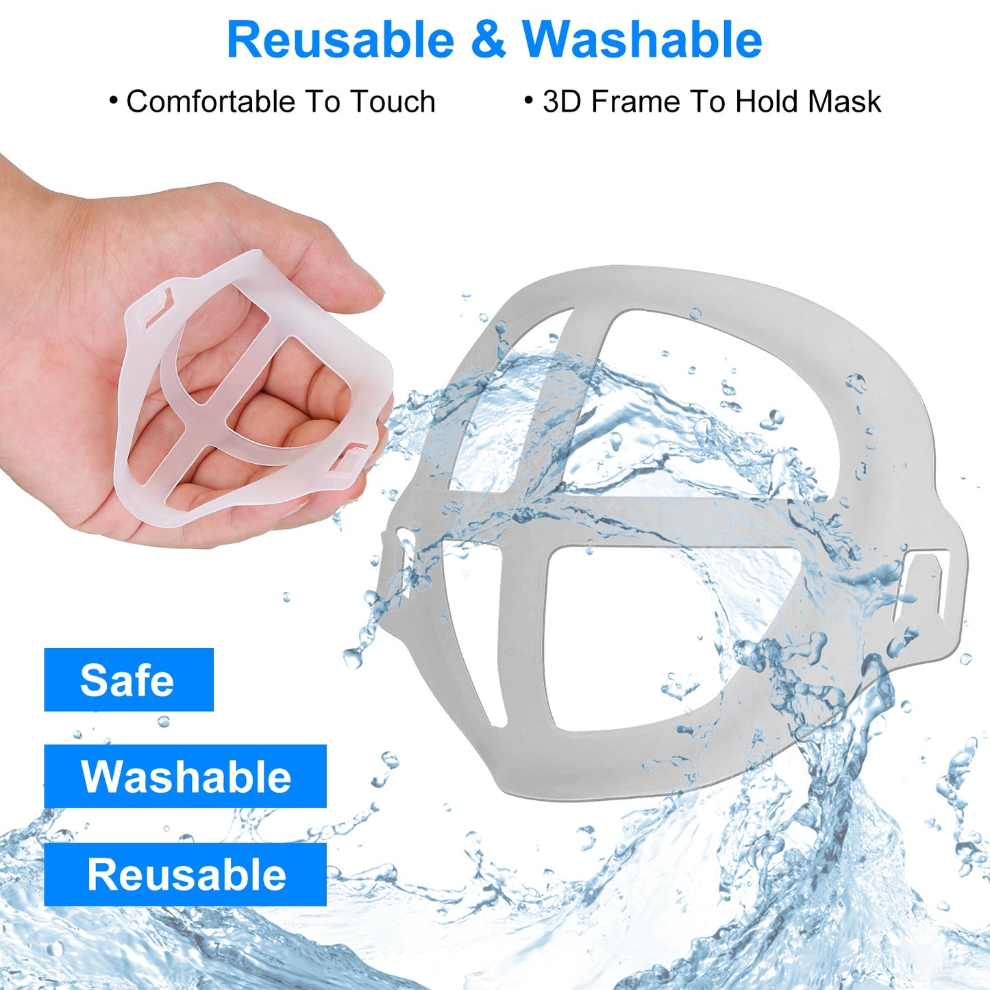 10Pcs 3D Comfortable Breathing Mouth Mask