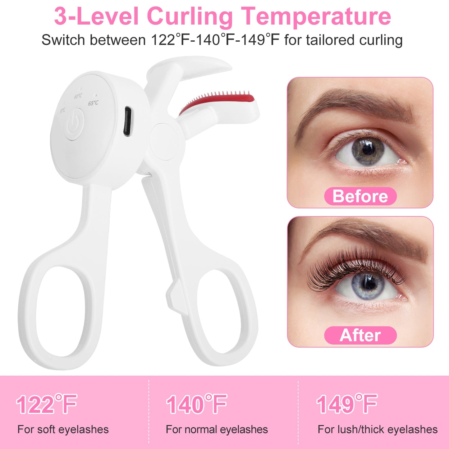 Rechargeable Electric Eyelash Curler
