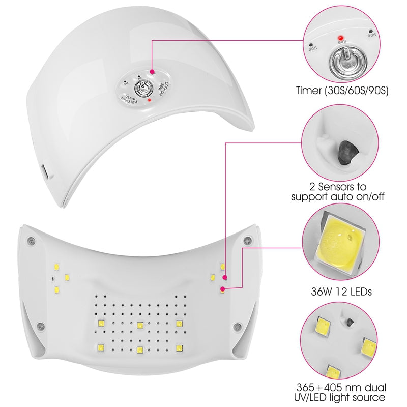 Portable UV Nail Gel Art Dryer