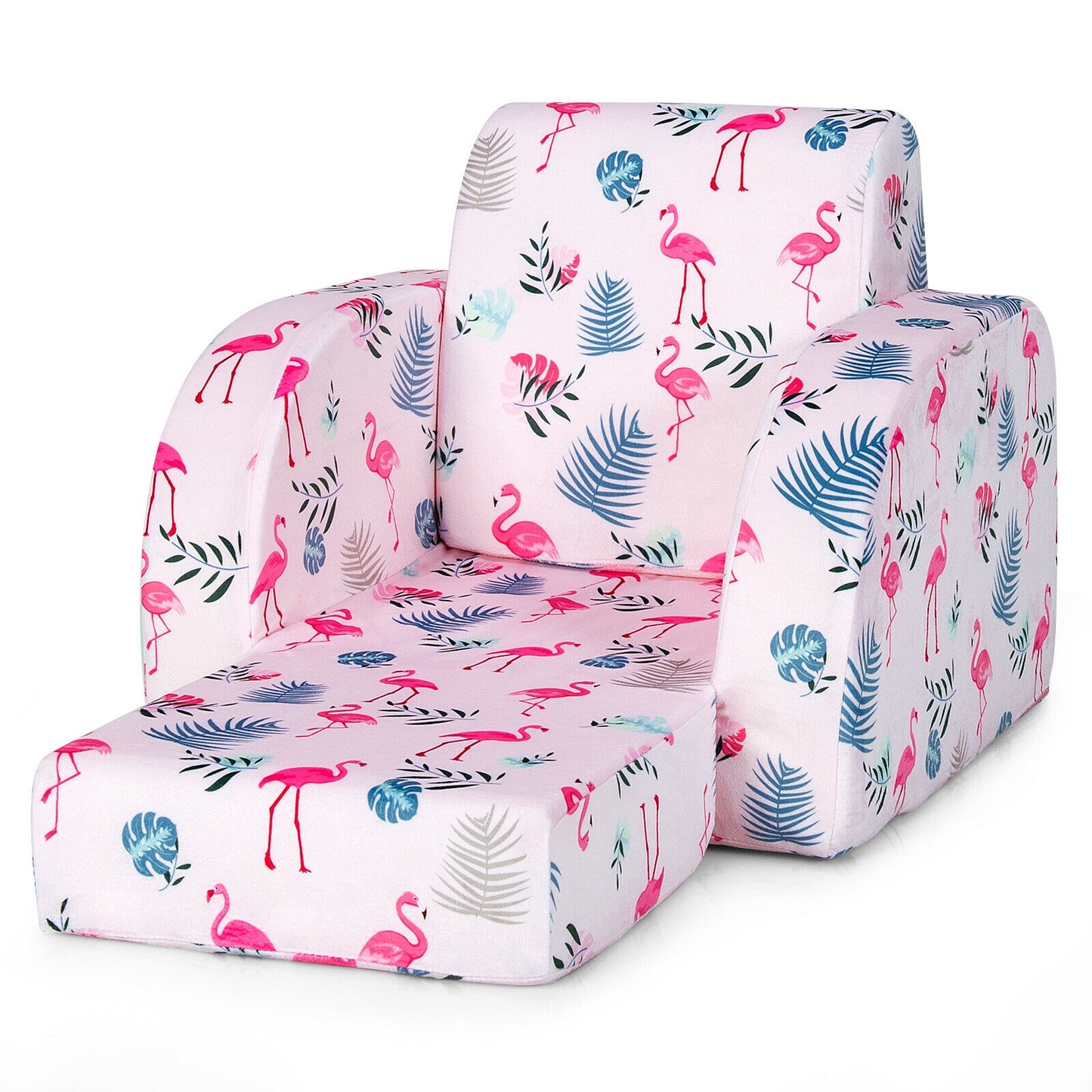 Kids Convertible Sofa Bed 3-in-1 Flip-Out Chair Lounger