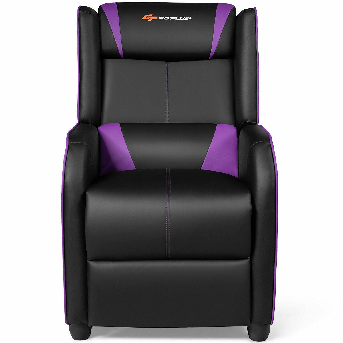 Massage Gaming Recliner Chair with Footrest - Purple