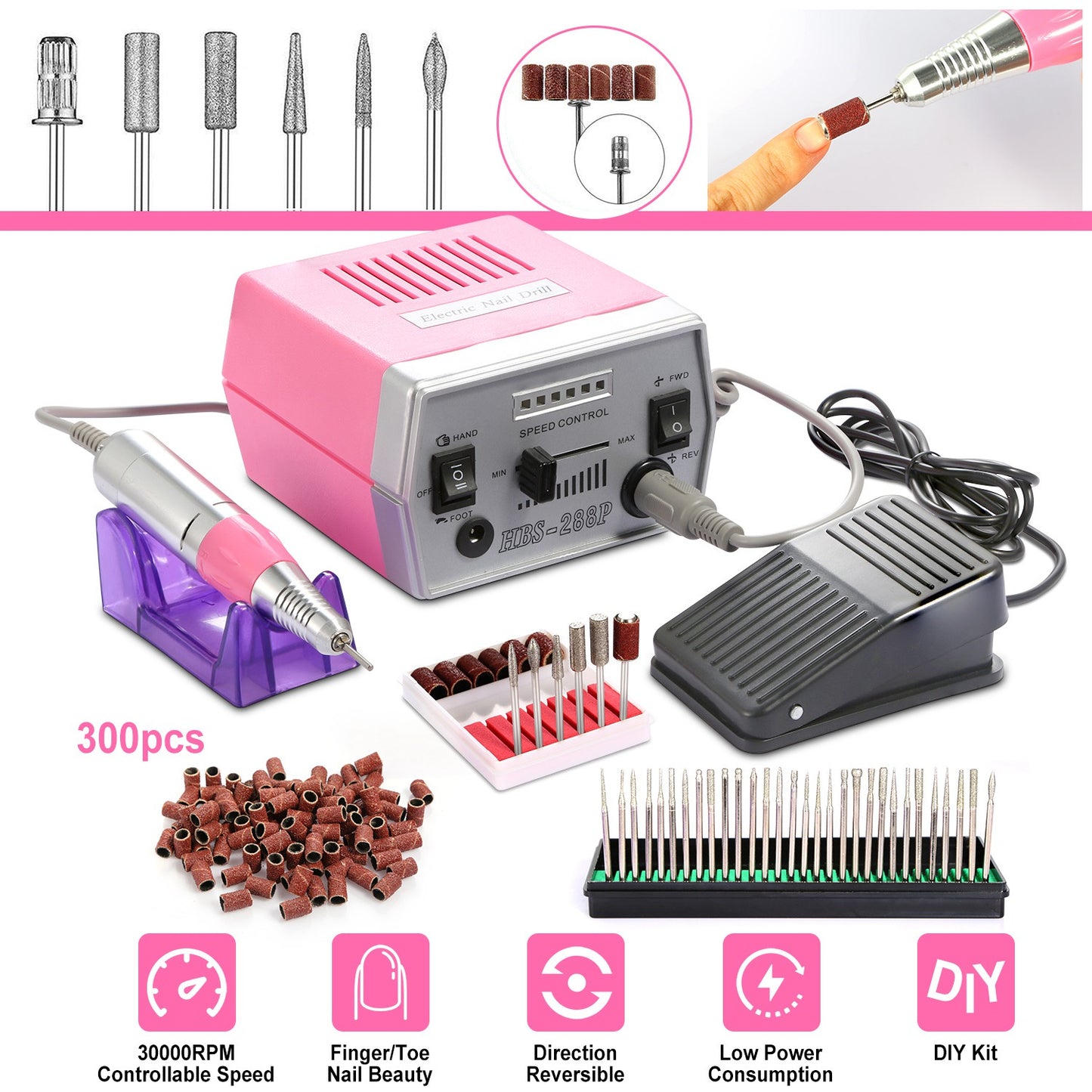 Professional Acrylic Nail Drill Machine