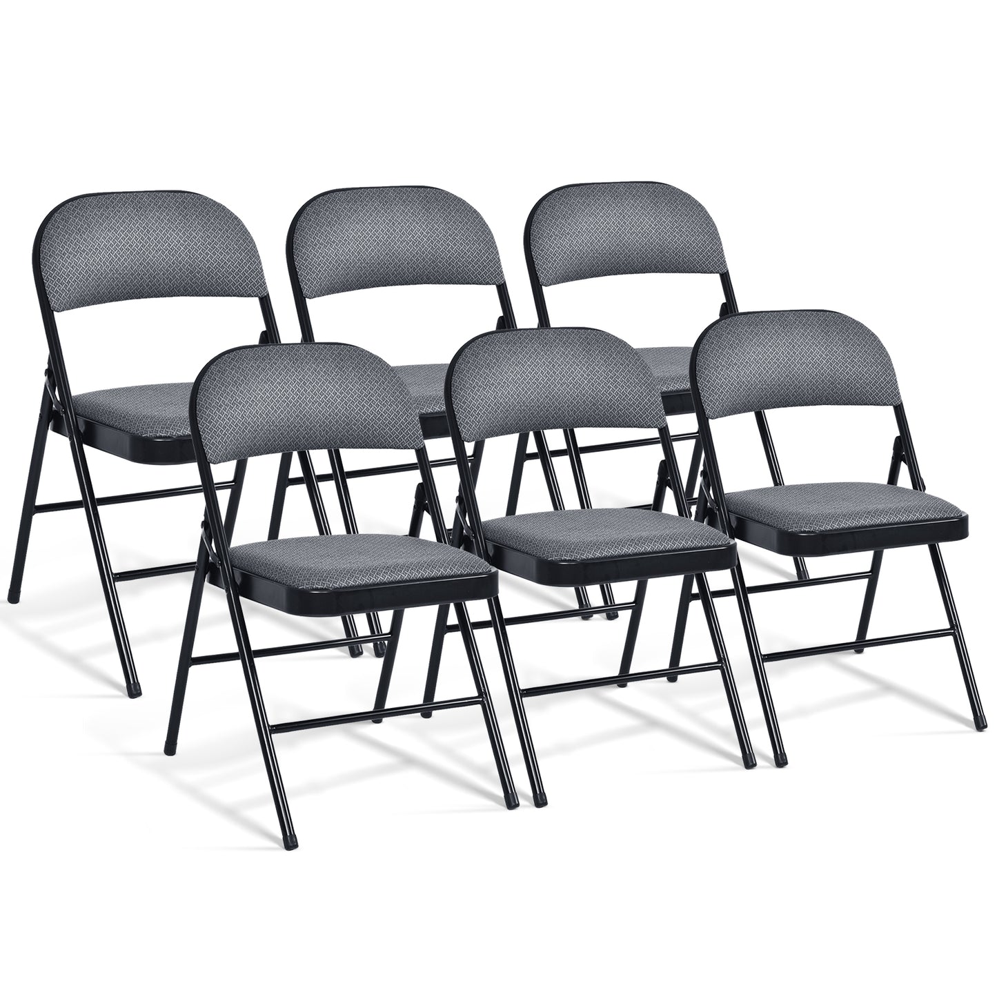 Folding Conference Chairs with Padded Seats - Set of 4