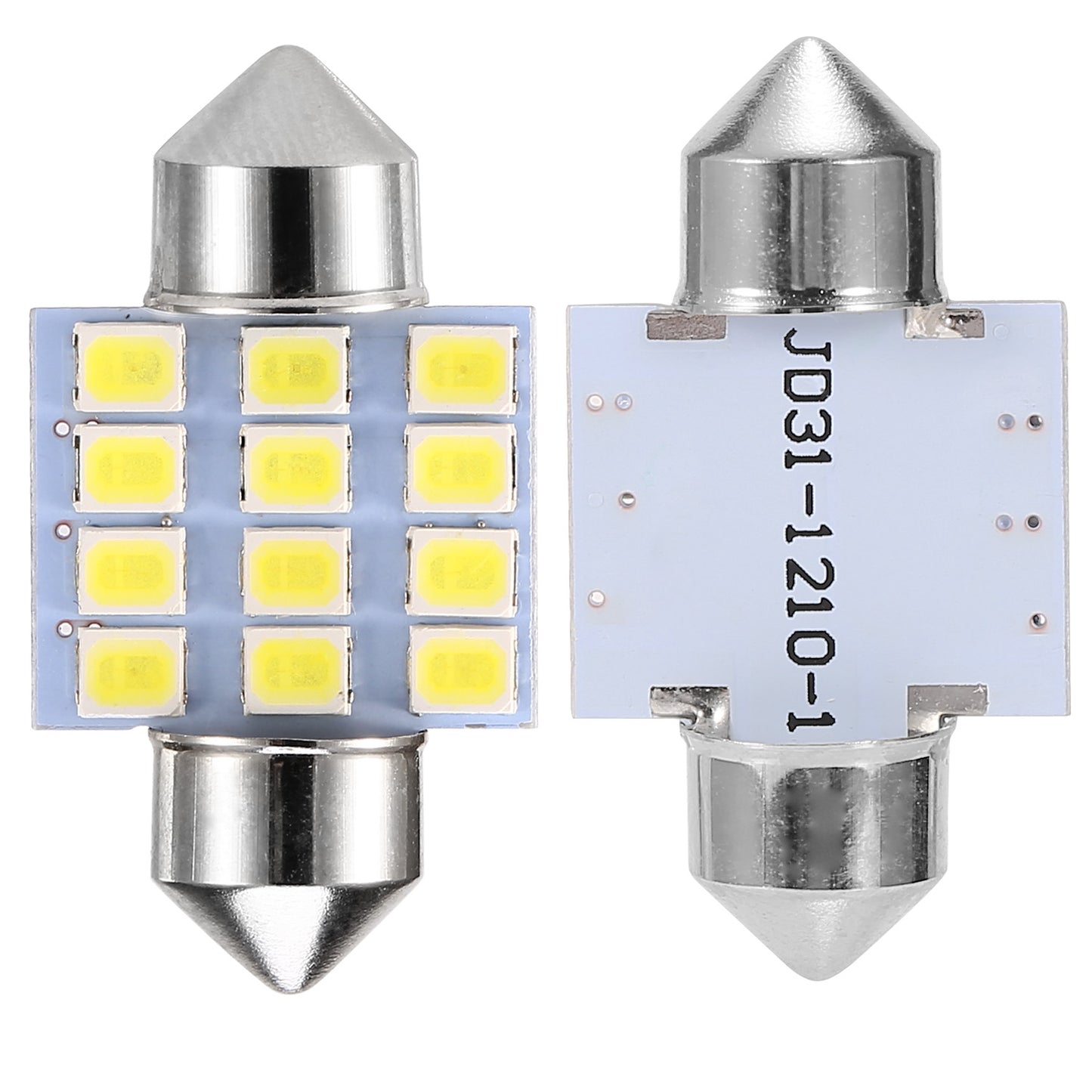 LED Interior Light Bulb Kit for Car - 14 Piece Set, 6000K White