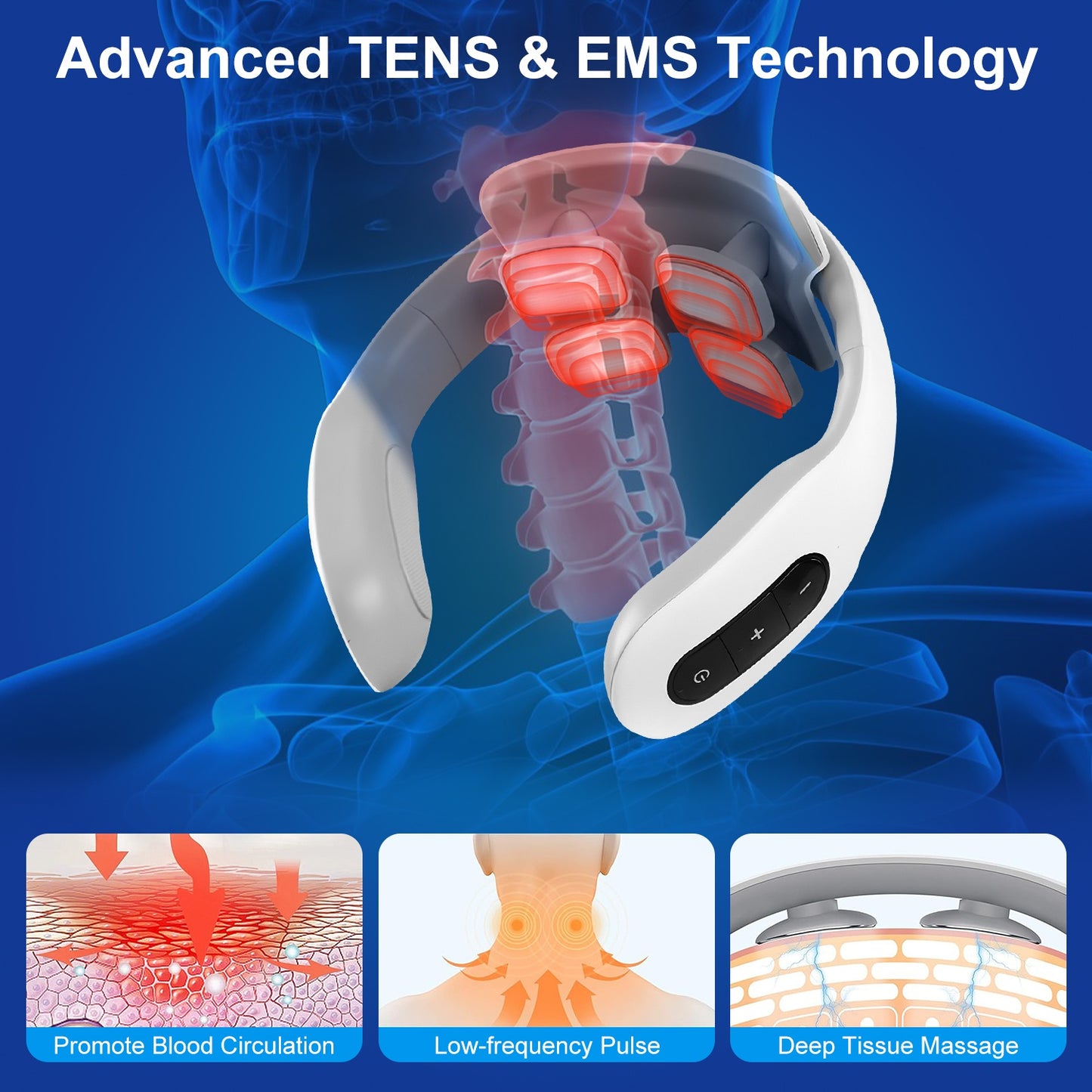 4 Head EMS Neck Massager