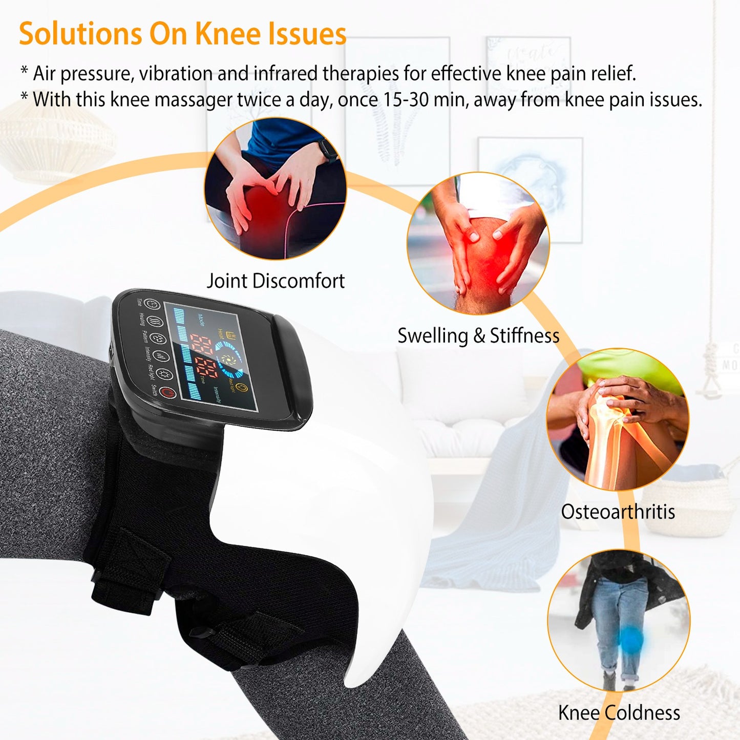 Electric Rechargeable Knee Massager