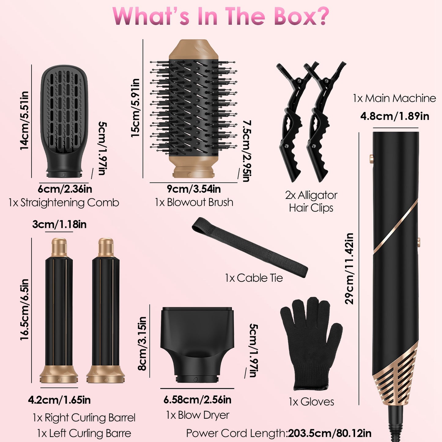 5-in-1 Hot Air Styler Brush Set