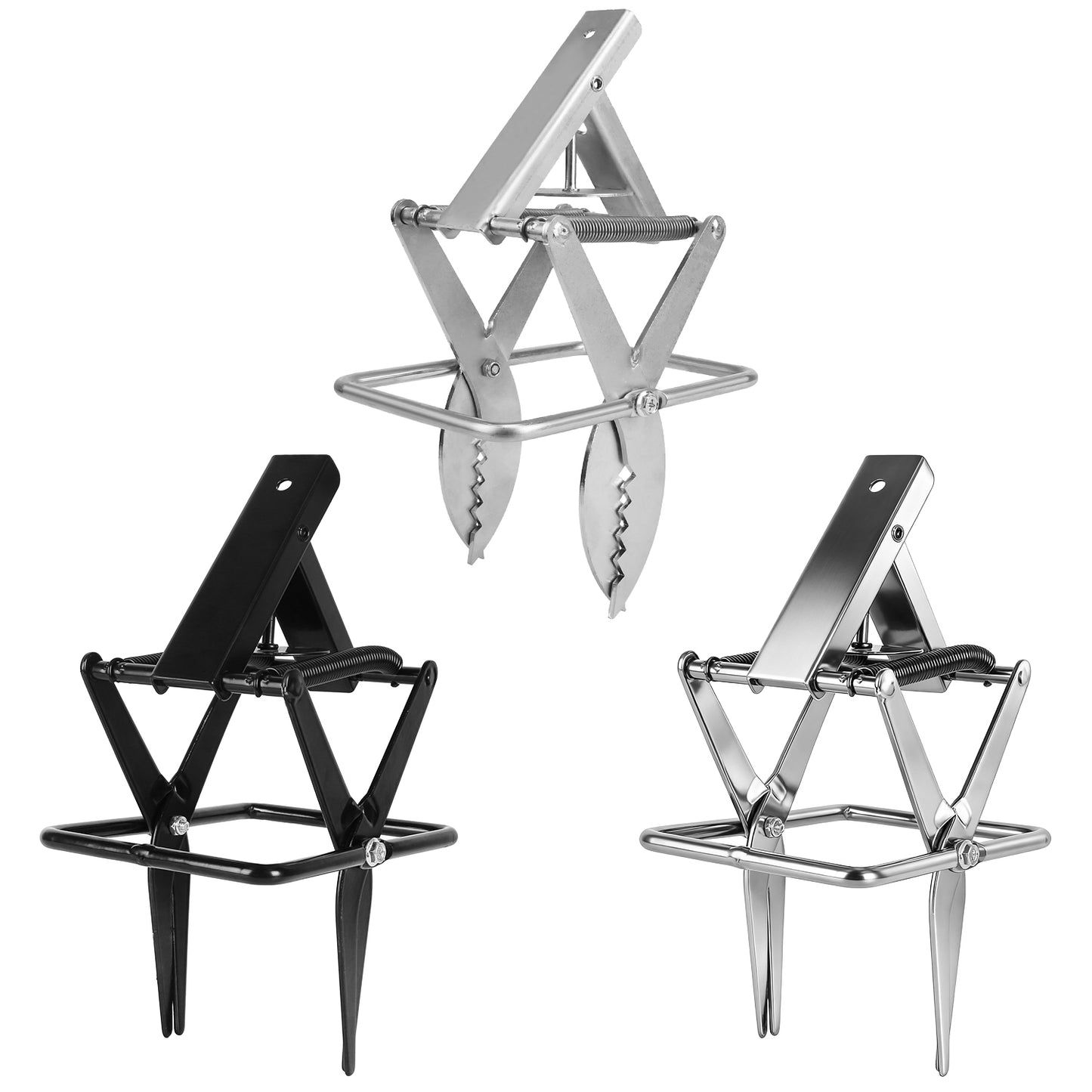 Mole Scissor Trap Set - 2 Pack Reusable Metal Outdoor Traps