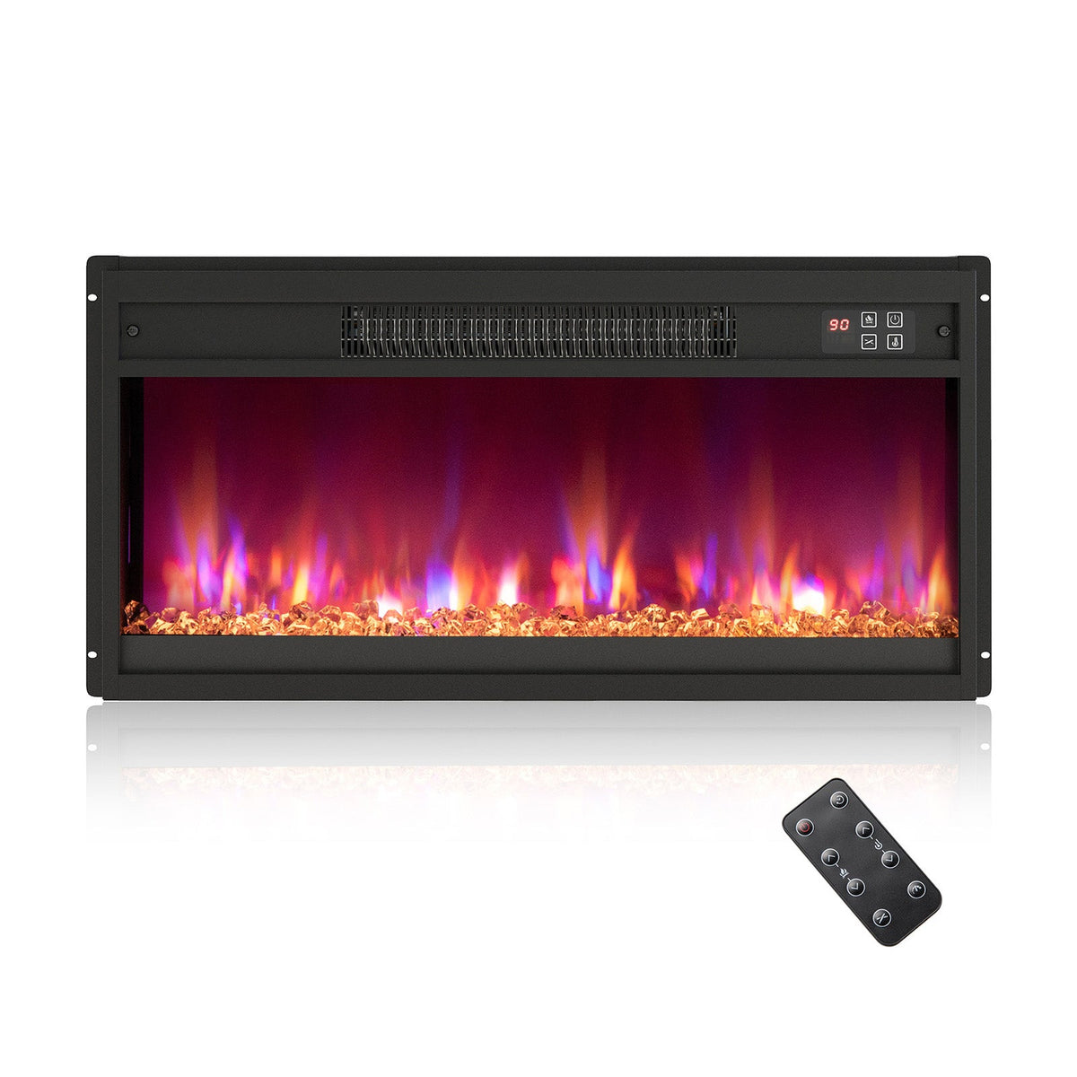 18/23/26 Inch 1500W Electric Fireplace Insert with Remote Control
