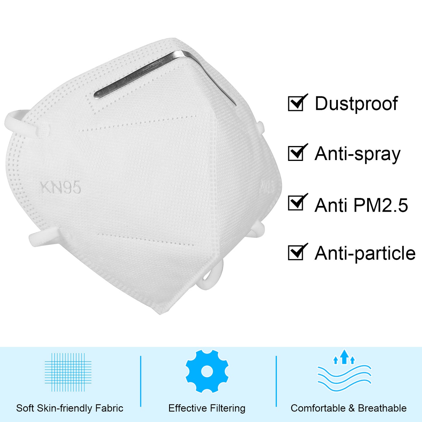 10Pcs Disposable KN95 Protective Face Mask