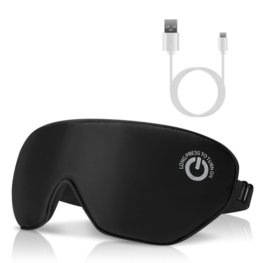 Cordless Heated Eye Mask Silk Sleep Eye