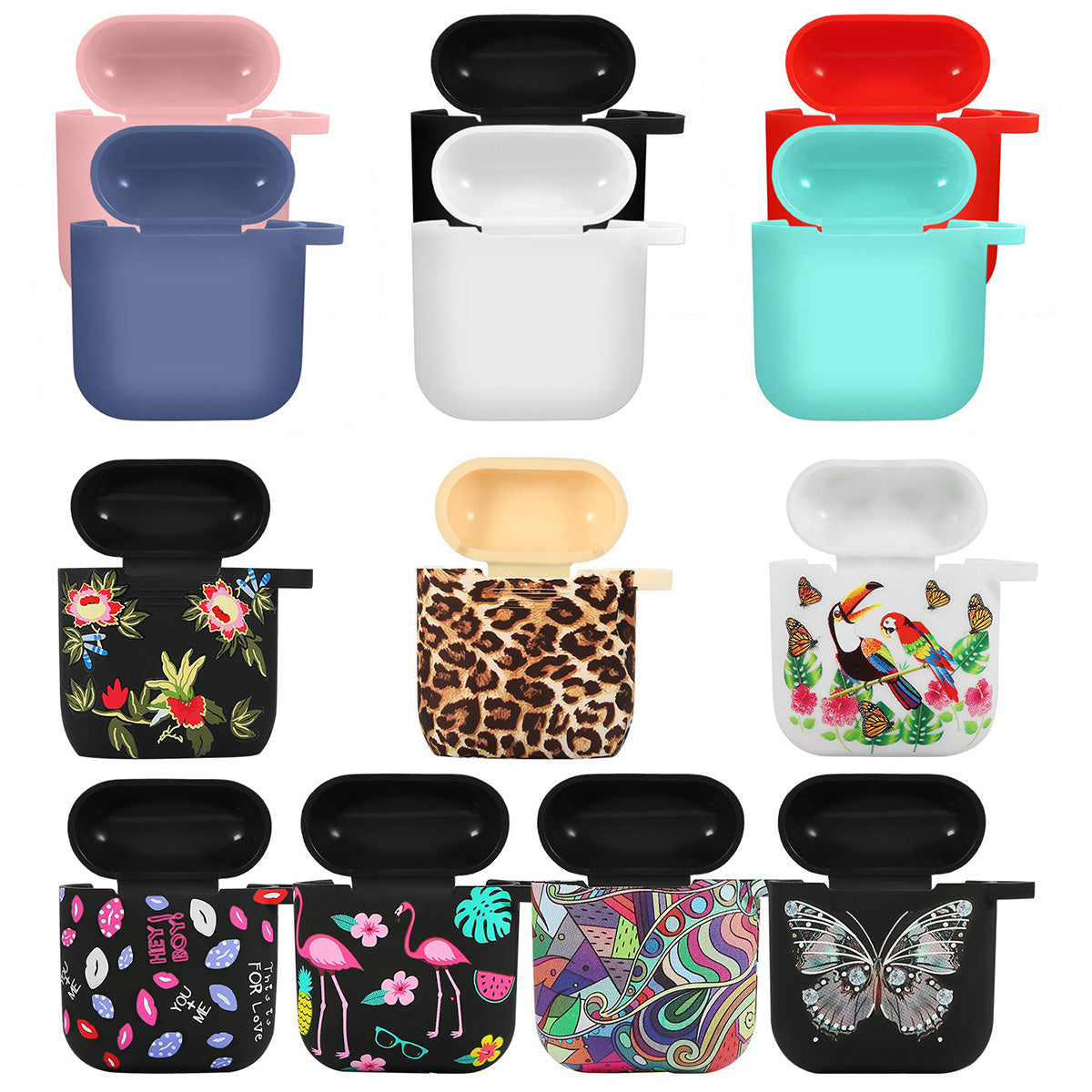 AirPods 1/2 Silicone Case with Accessories Kit