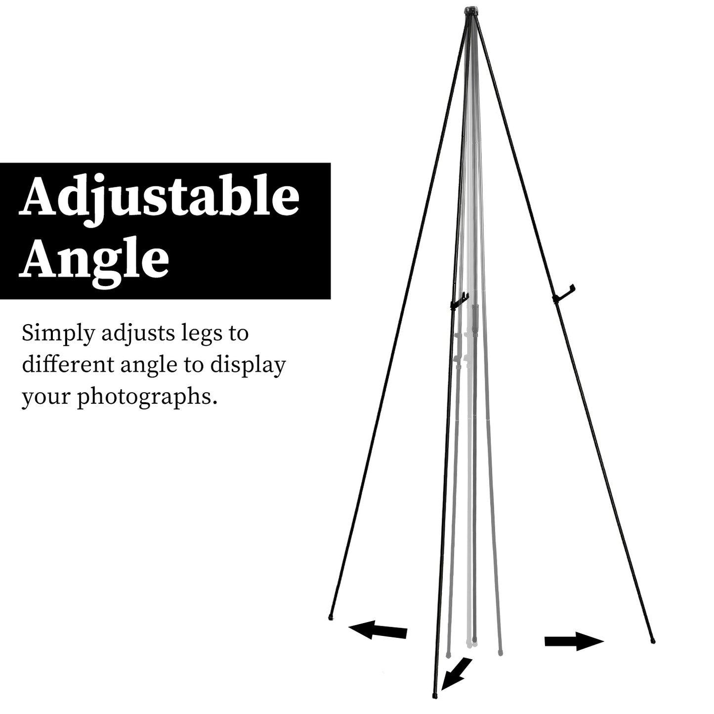 Collapsible Easel Stand 61in A-Frame Tripod with Carry Bag