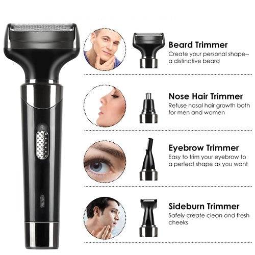 4-In-1 Unisex Rechargeable Electric Razor Clipper