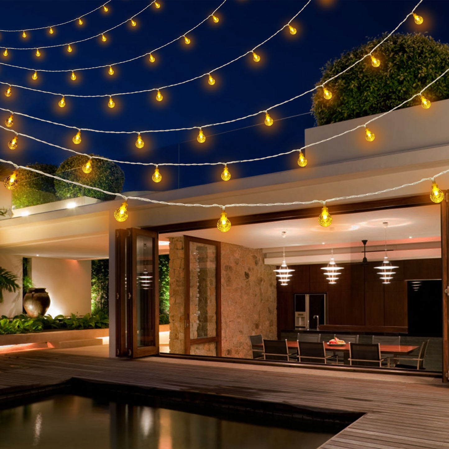 Globe String Lights 32.8ft Battery Powered with Remote Control