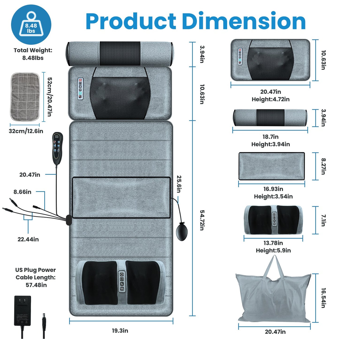 Full Body Electric Massage Mat