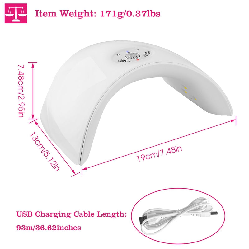 Portable UV Nail Gel Art Dryer