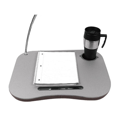 Laptop Cushion Desk with Built-In LED Light & Cup Holder