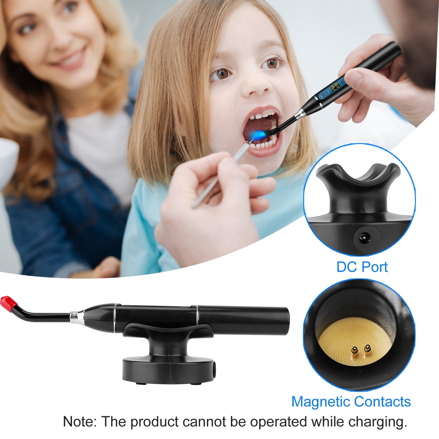 5W Cordless Dental LED Curing Light Lamp