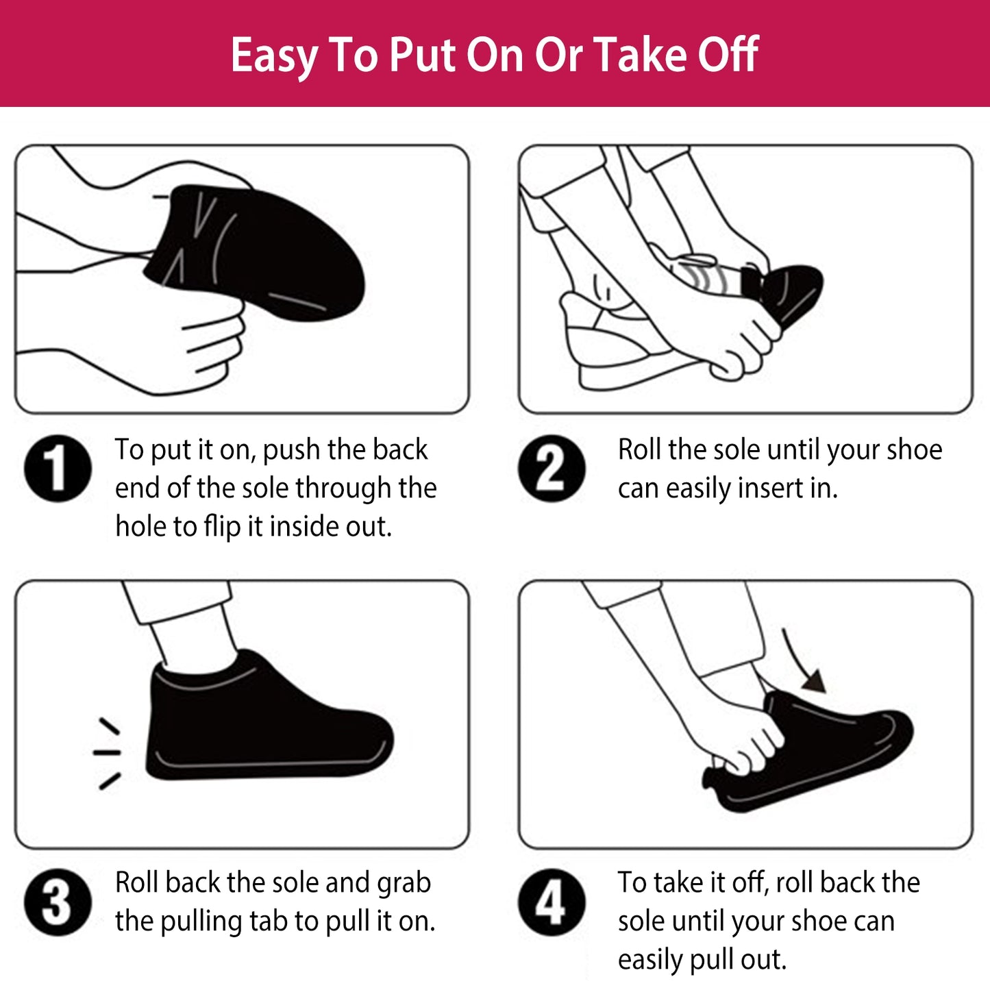 Waterproof Shoe Covers Reusable
