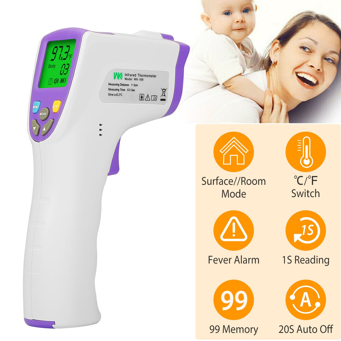 Non-contact Forehead Body Thermometer