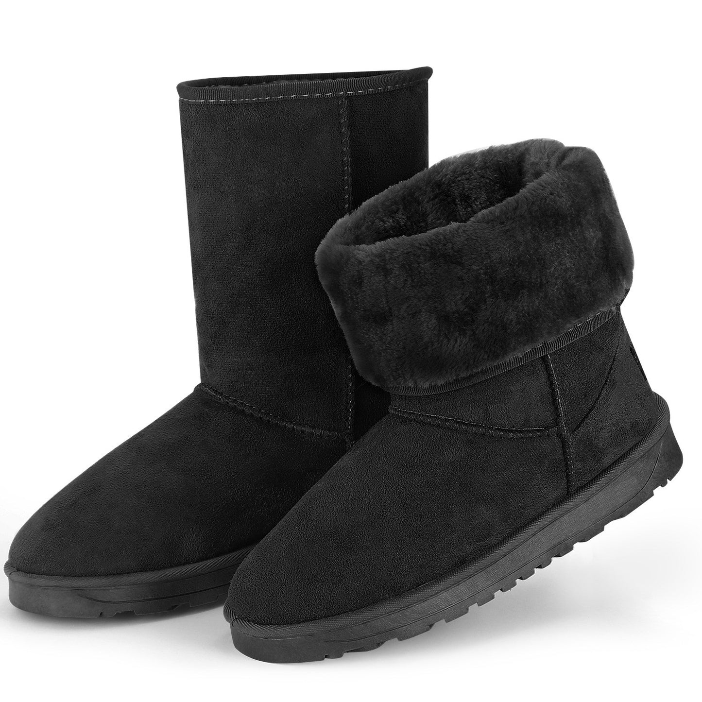 Ladies Warm Snow Mid-Calf Boots