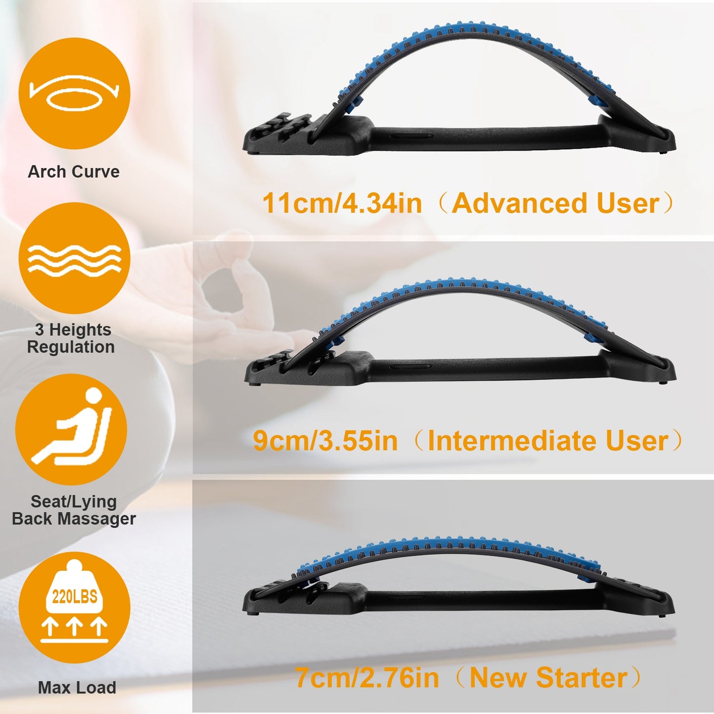 Lumbar Spinal Back Stretching Device