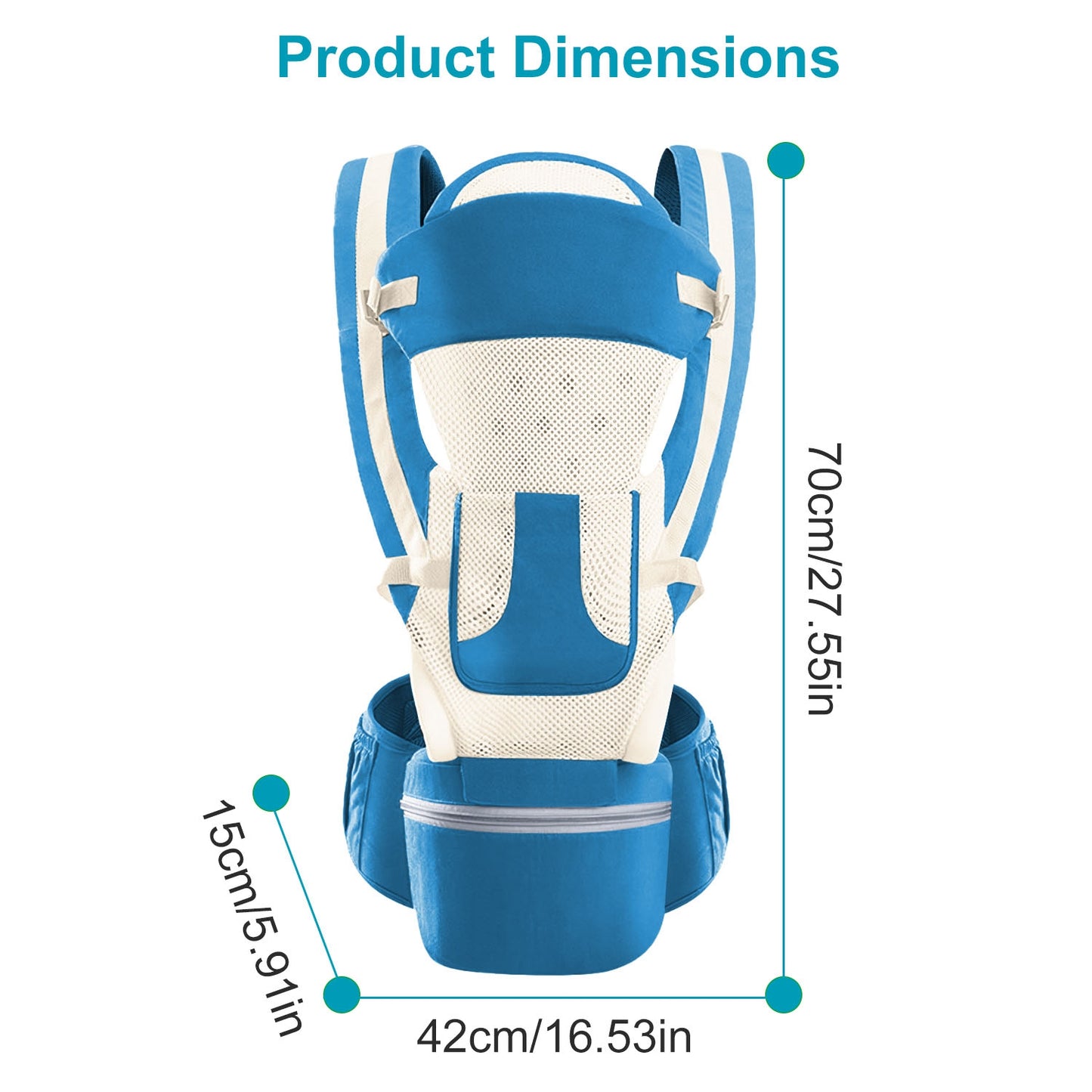 Ergonomic Baby Carrier with Hip Seat for 0-4 Years