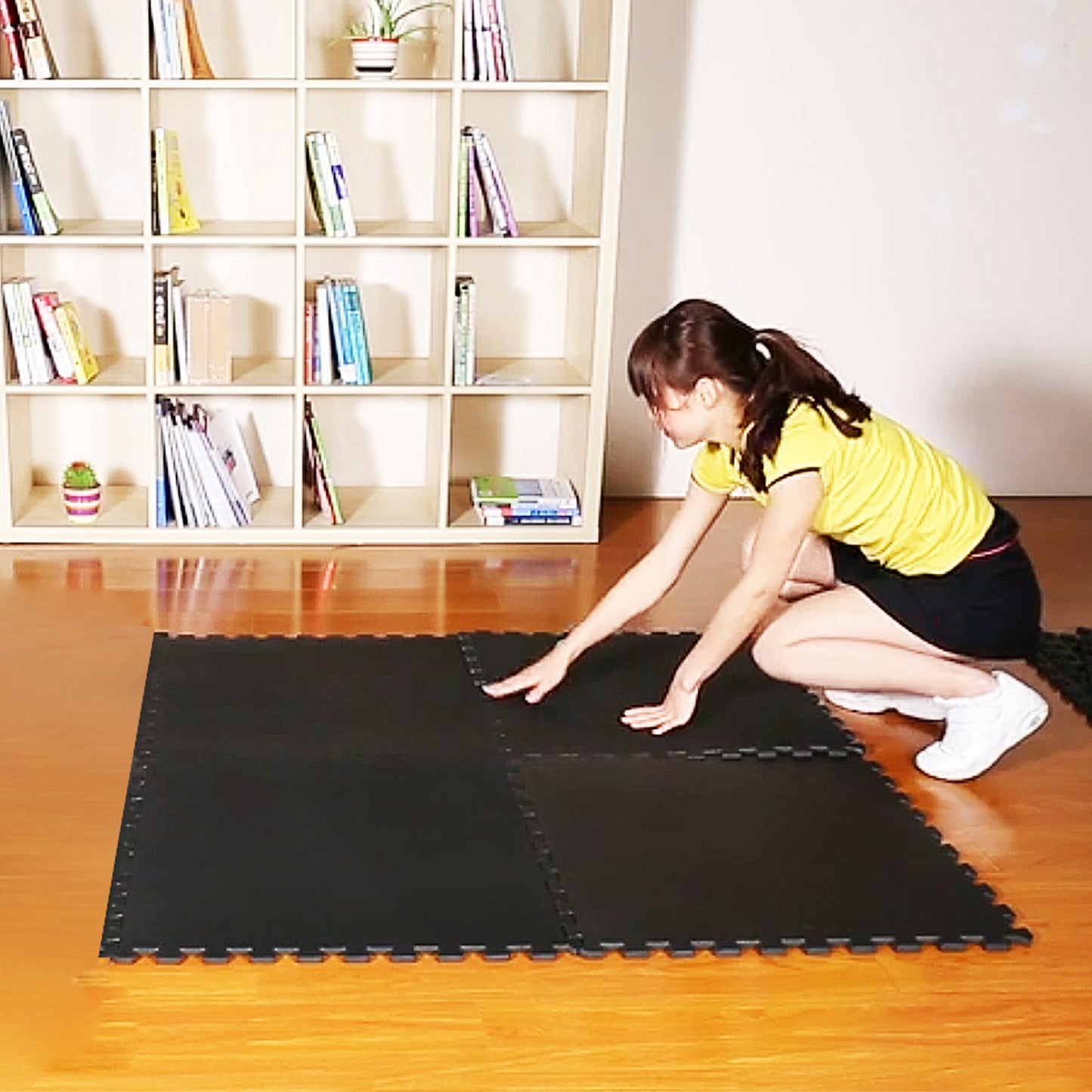 Interlocking Foam Floor Mats – 4-Pack EVA Puzzle Tiles