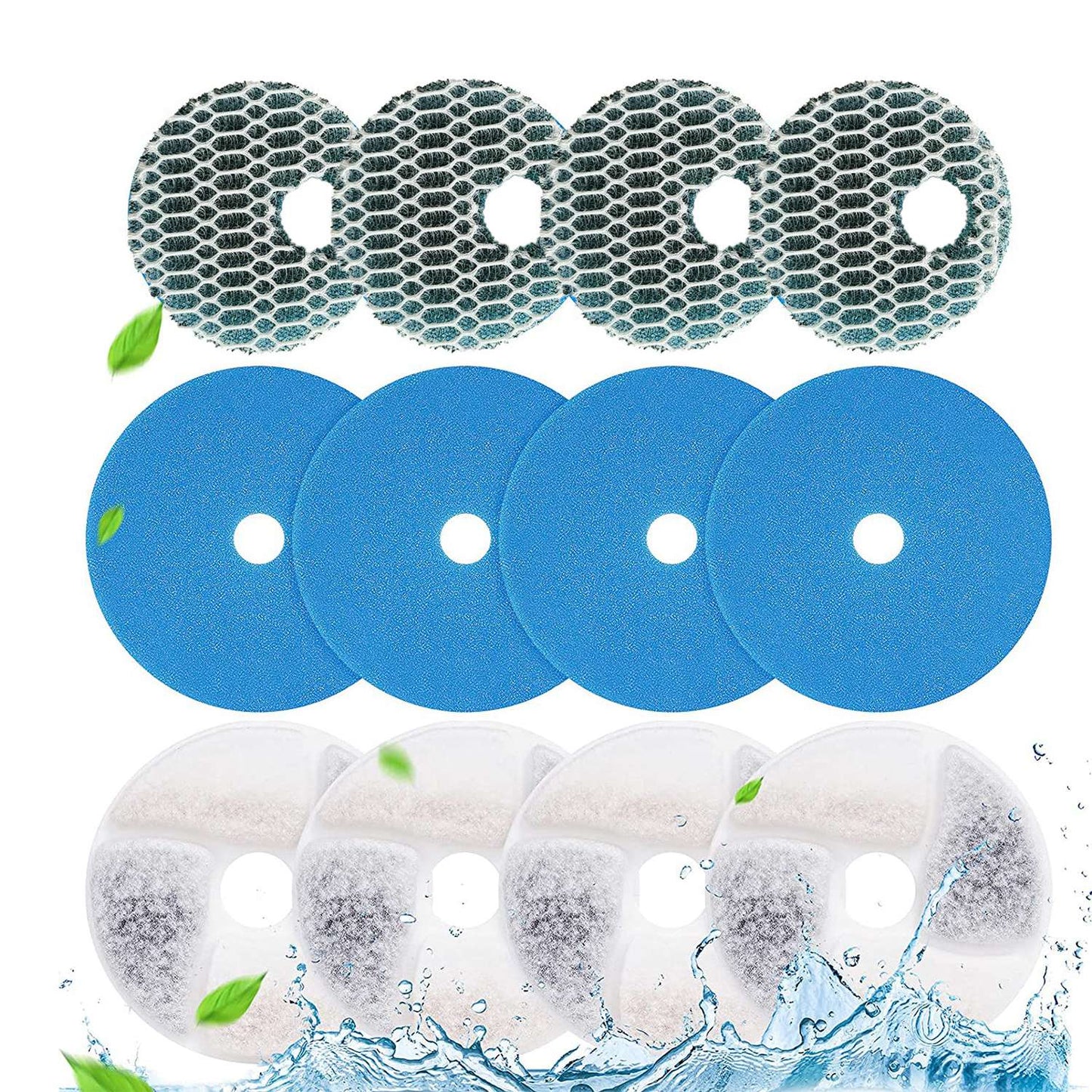 Pet Water Fountain Replacement Filters 4-Pack for GPCT4415