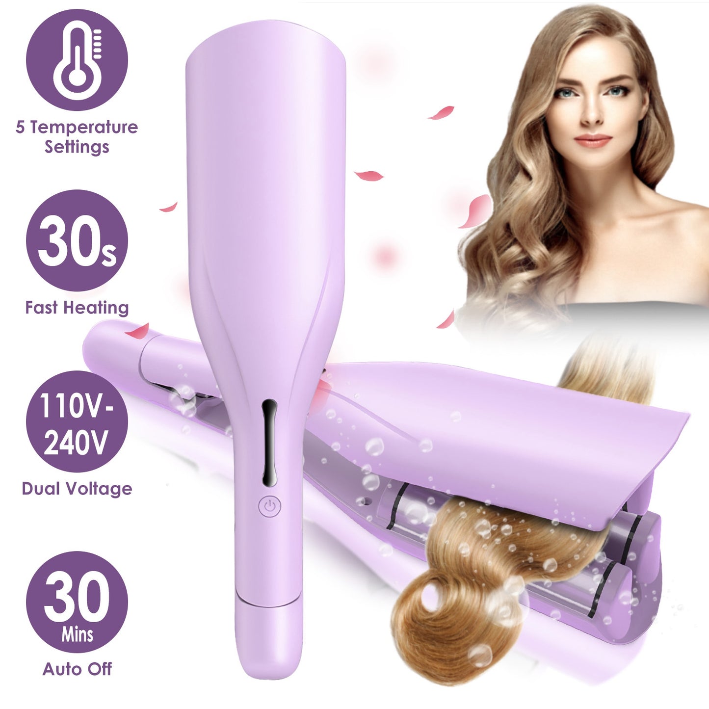 Deep Curling Wand with 5 Temps