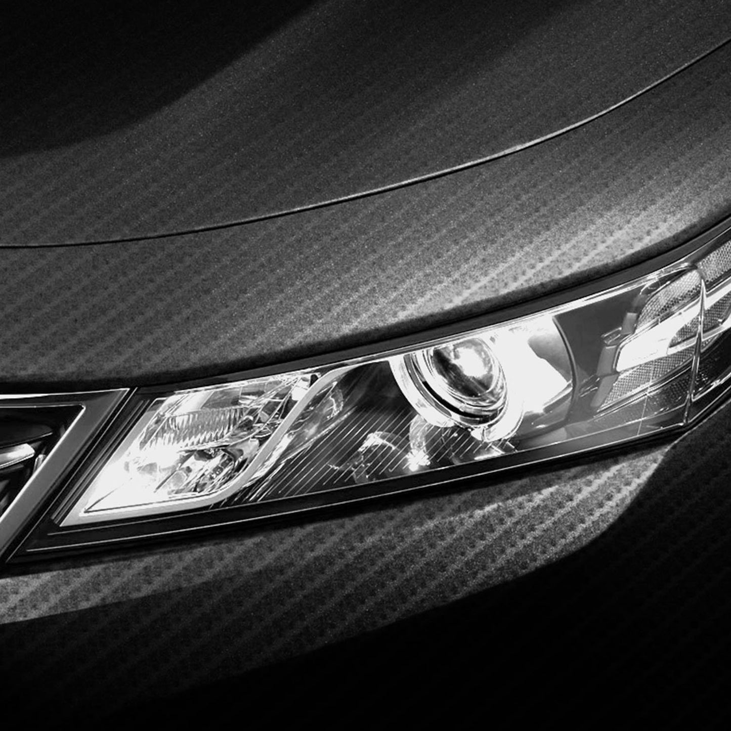 Carbon Fiber Vinyl Wrap Film - High Gloss Black 7D Texture