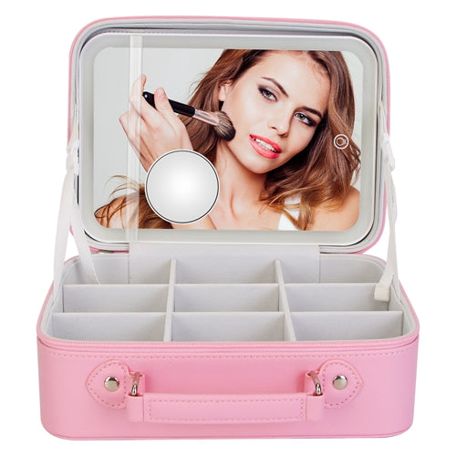 Travel Makeup Bag With 3 Light Colors