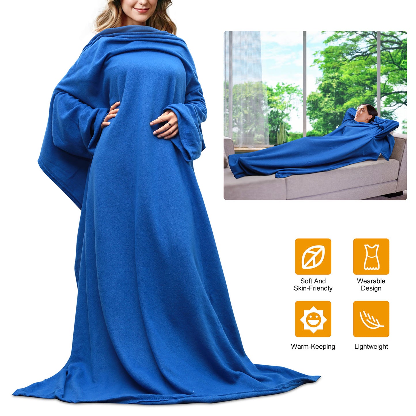 Wearable Fleece Blanket