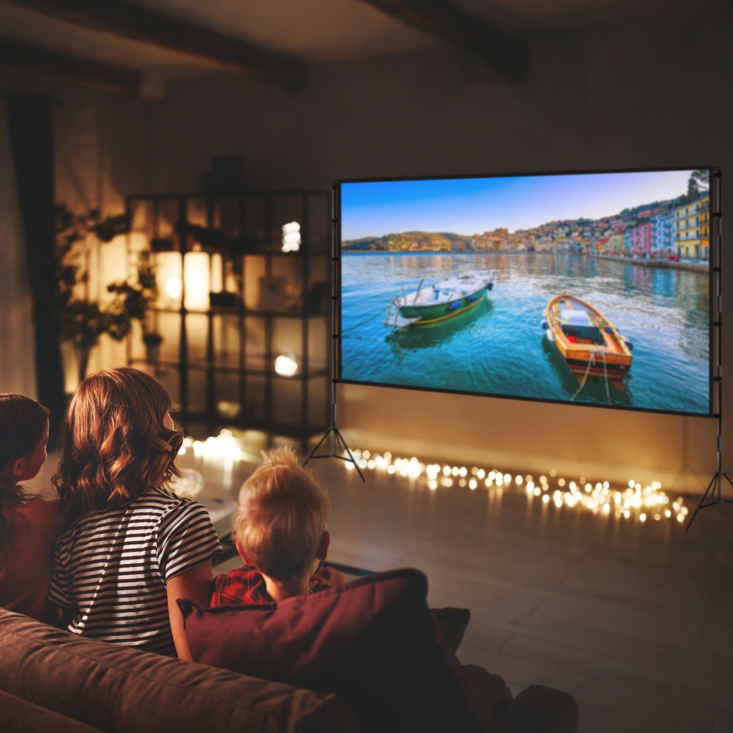 100" Projector Screen with Stand - 16:9 4K HD Portable
