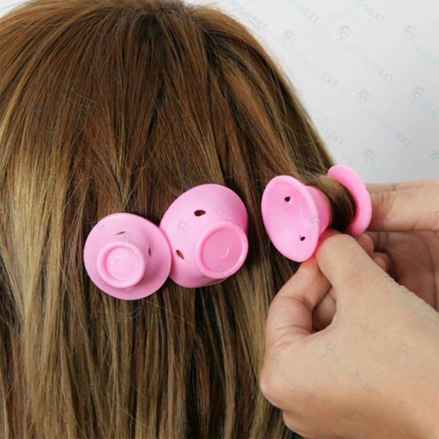 40Pcs Silicone No-Heat Hair Curlers