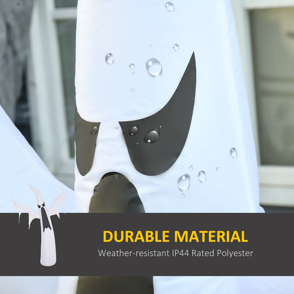 6 FT Halloween Inflatable Ghost with LED Lights