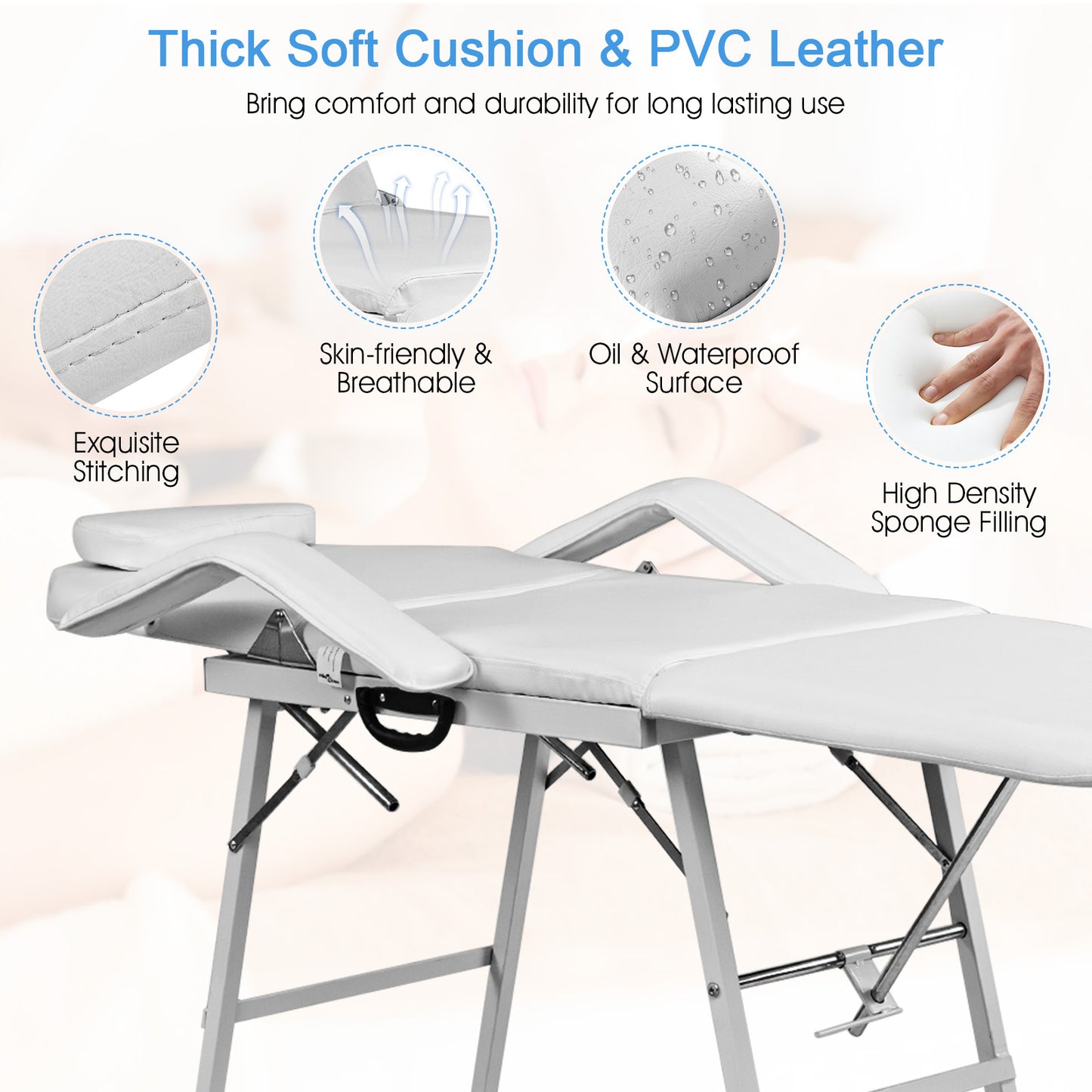 73 Inch Portable Tattoo Salon Facial Bed Massage Table