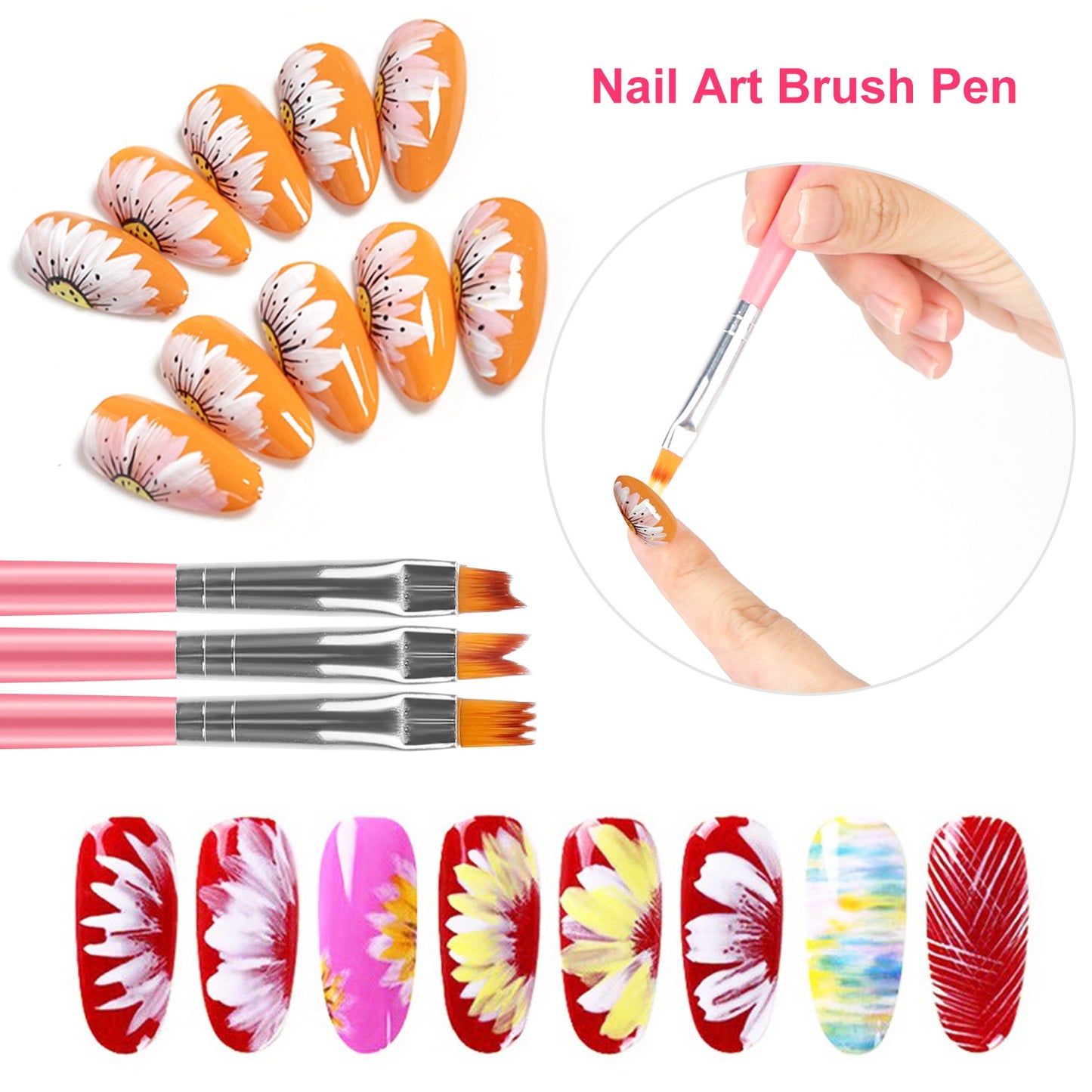 8Pcs Nail Art Brush