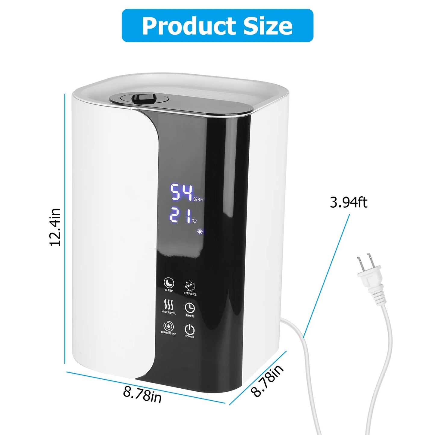 5L Mist Humidifier With Essential Oils Diffuser