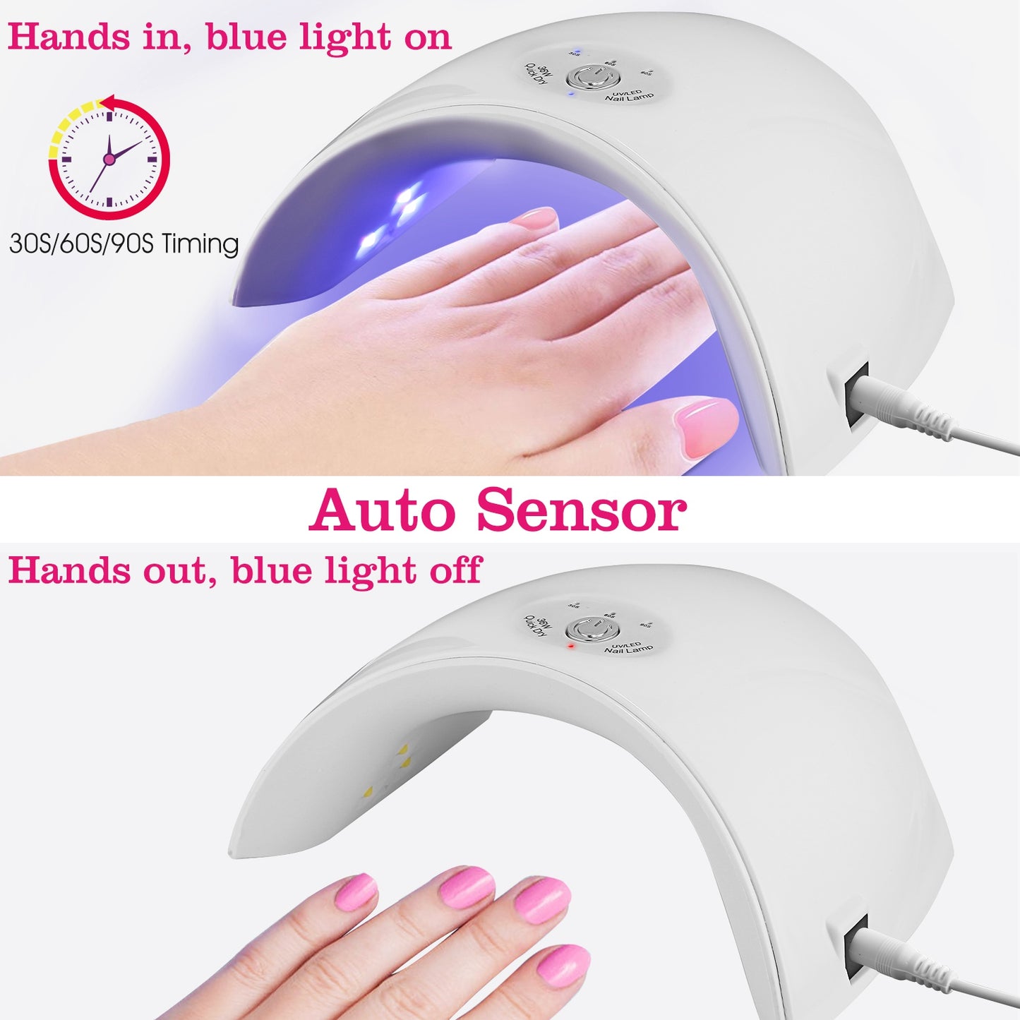 Portable UV Nail Gel Art Dryer