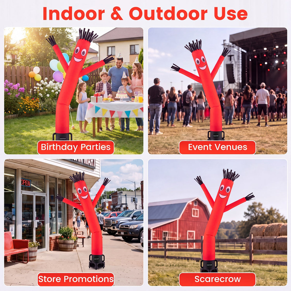7 FT Inflatable Tube Man with Blower for Business Promotion