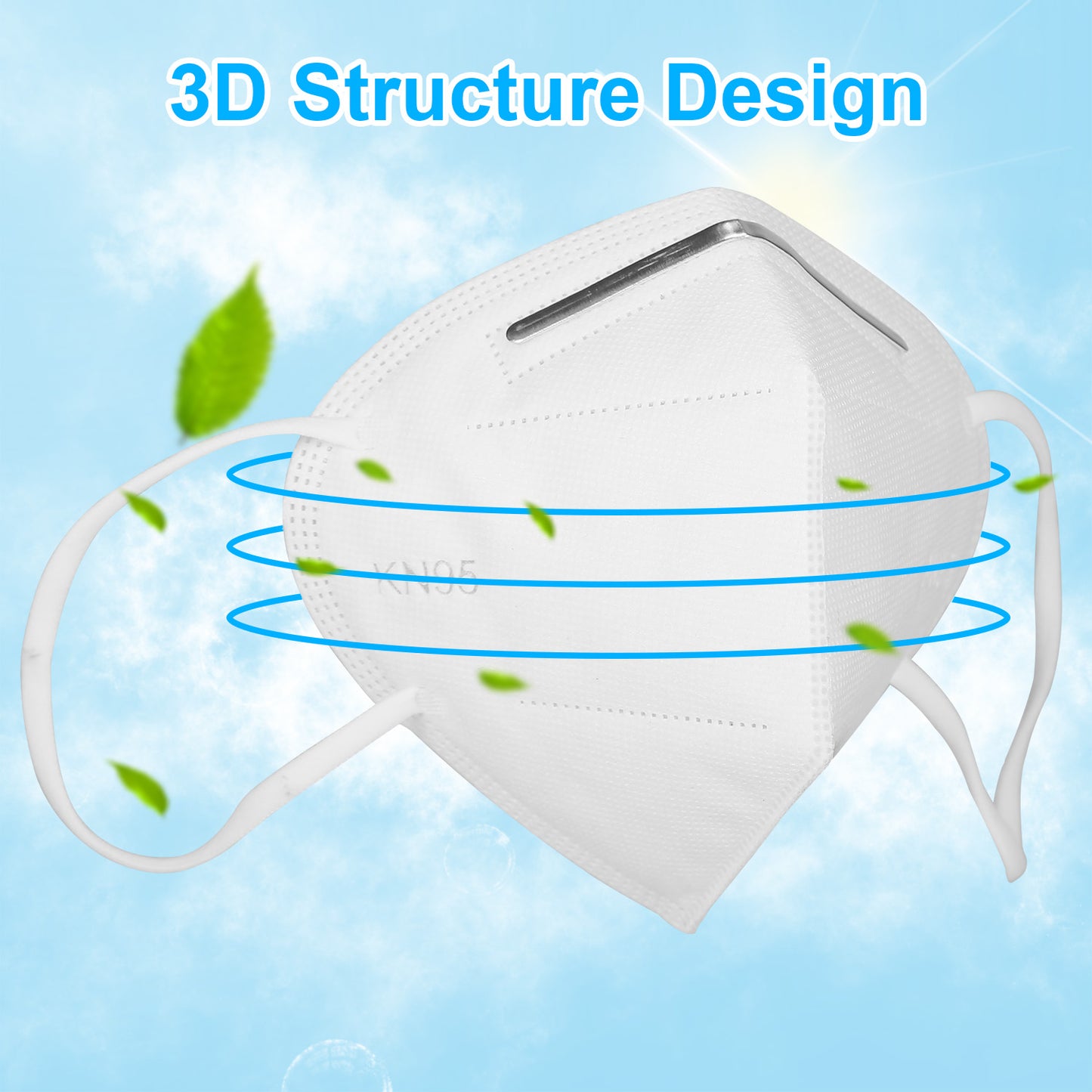10Pcs Disposable KN95 Protective Face Mask