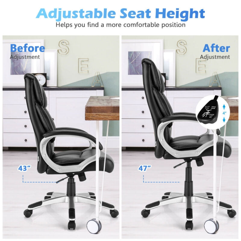 Executive Office Chair Big and Tall High Back Leather