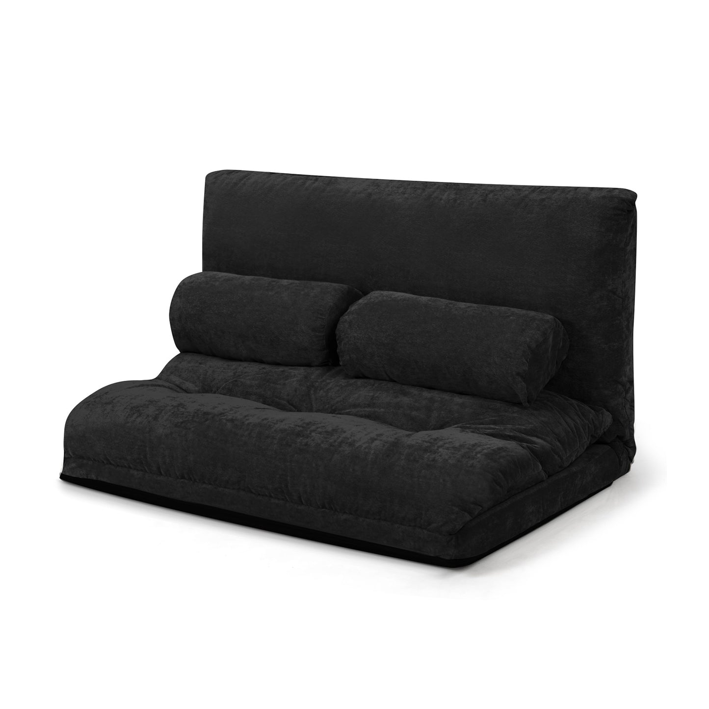 6-Position Adjustable Floor Sofa with 2 Pillows