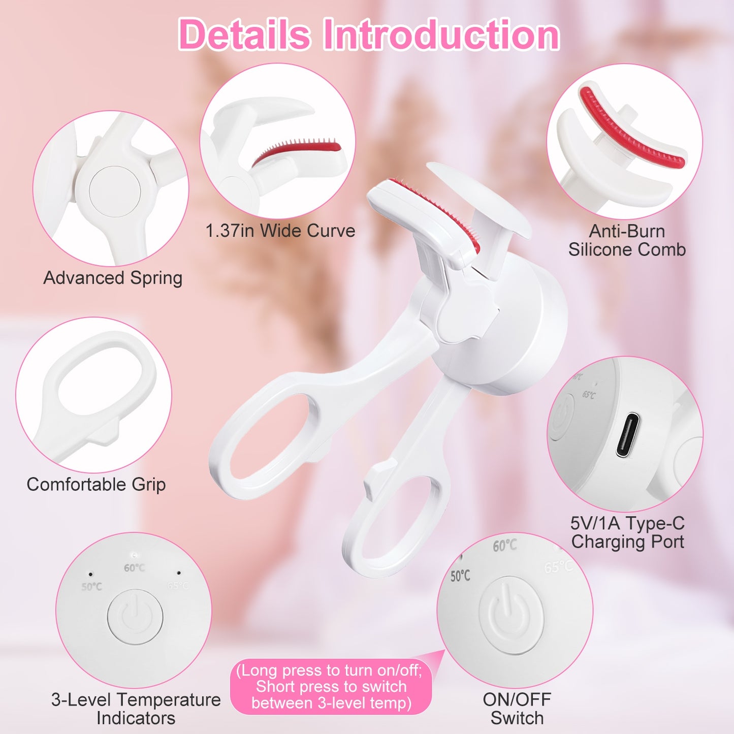 Rechargeable Electric Eyelash Curler