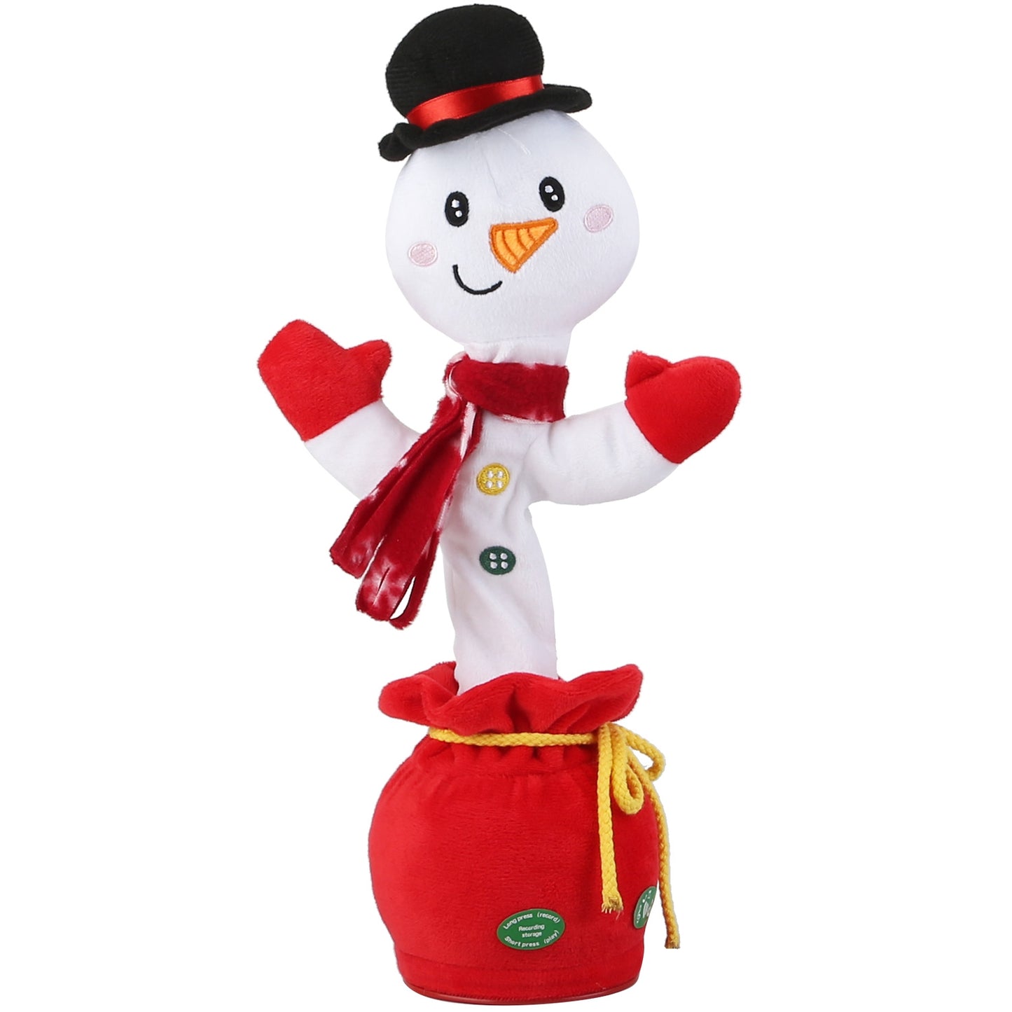 Dancing Christmas Plush Toy with Music, Lights & Recording